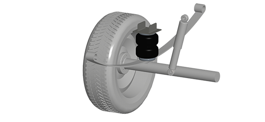 MAD Air Master Pro - semi air suspension for leaf springs